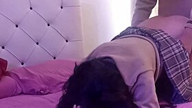 mexican babe rides cock raw in motel homemade video