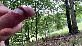 i'm out in the forest flashing my pussy for you voyeurs today feels so wild