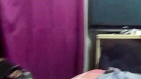 redhead ebony slut in black dress suckin boss cock at dirty hostel