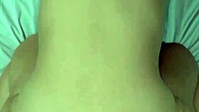 Big ass white hotwife slams down hard on black bull cock sailor style