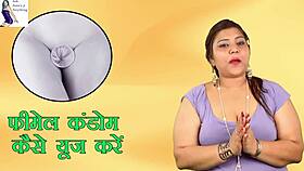 show me female condom use
