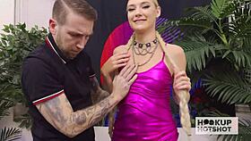 Damn, tattooed stud face-fucks shy hooker daisy lavoy's throat deep!