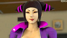 Cammy Dominates Yuri in Intense Futanari Fuckfight