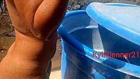 what if i spied on that big ass ebony babe bathing then fucked her gaping hole doggystyle!