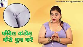 show me female condom use