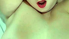 Huge clit and pussy lips fetish with mature blonde's feet exposed.