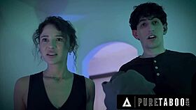 Hailey Rose, that cum facial from party guys got you caught!