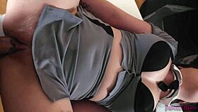 Sexy principal summons student to office for deepthroat blowjob on his monster cock!