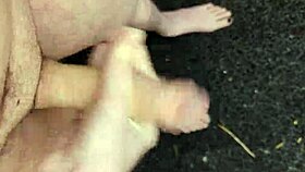 Risky midday outdoor masturbation with monster cock pov solo 😏 public thrill naked everywhere!!