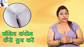 show me female condom use