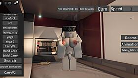 Fucked holy sister in roblox church game 😈🔥 wild cartoon action!