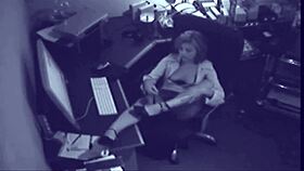 Secret Office Masturbation Caught On Hidden Cam