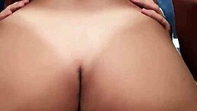 Brunette Couple's Perfect Big Ass Cowgirl Riding Cumshot Compilation