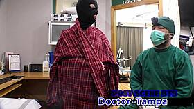 Ruby Foxxx submits in Dr Tampa's backstage bdsm toy domination