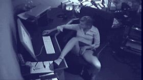Secret Office Masturbation Caught On Hidden Cam