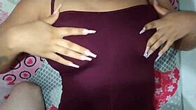 grabbing her big tits shoving cock in that tasty brunette ass 😍🍑🇺🇸