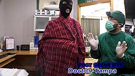 Ruby Foxxx submits in Dr Tampa's backstage bdsm toy domination