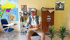 uh torcelini teaching geography lesson two with my big shaved pussy lips continents