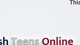 collared british emo brunette orgasms hard on fucking machine