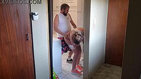 Neighbor's Milf Wife Takes Hard Gym Pounding