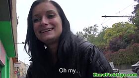hey euro slut, flash those tits outdoors for quick cash?