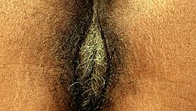 ebony milf flashes swollen hairy pussy no panties in parking lot