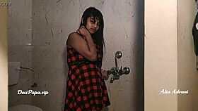 desi alia advani enjoys her refreshing shower time