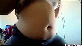 In the bedroom she offers her soft curvy belly for playful grabbing and squeezing