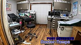 Ruby Foxxx submits in Dr Tampa's backstage bdsm toy domination