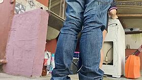 housewife welcomes technician for bareback fun while husband is away