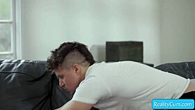 oh jay, yer seducin my huge naturals on sofa, feels amazin octavia red
