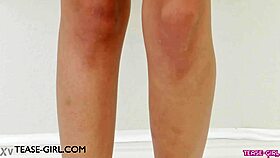 Alluring brunette model seduces producer in steamy casting audition sofa