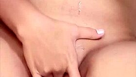 This cam girl's fingering in hotel toilet looks insanely hot