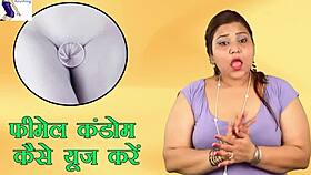 show me female condom use