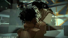Cheerleader sneaks in after hours for deep doggystyle pounding session