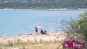 Amanda Luxor hunts dirty public fuckers for outdoor pounding