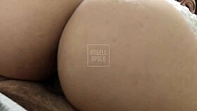brazilian perfect ass pov pounds tight pussy till creampie drips out