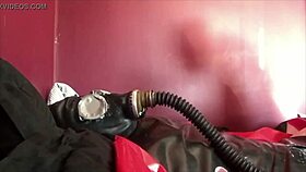 Darkside Fetish Binds Rubber Slave in Multicam Torment Session