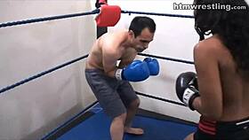 hey wimp, ready to get your ass beat in femdom boxing domination?