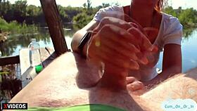 i jerk stranger's cock for cash in risky public spot