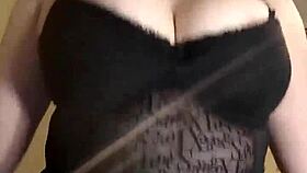 follow my teasing striptease and cum with my huge tits