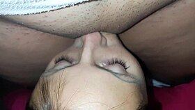 She caught masturbation then licked to huge orgasm