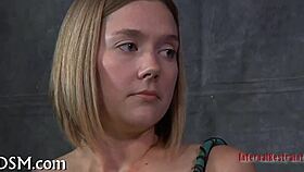 Master dominates in intense sadomasochism play