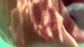 underwater fill my shaved pussy with creampie and dildo