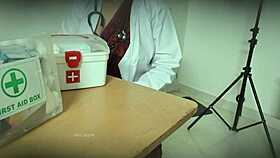 doctor sneaks blowjob on patient cock in clinic 😏 sucking hard secretly