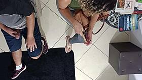 Doctor Rips Leggings for Doggystyle Cum on Stranger's Ass