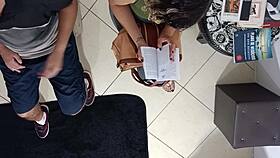 Doctor Rips Leggings for Doggystyle Cum on Stranger's Ass