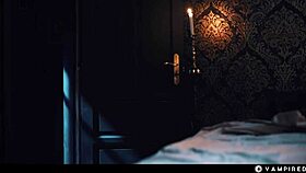 big tits vampire babe rikako crave nerdy leana's wet pussy scissoring domination?