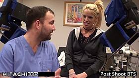 doctor forces my hitachi orgasm so intensely