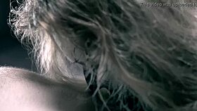 Skeleton girl Halloween horror parody deepthroats monster cock with sloppy cumshot sucking